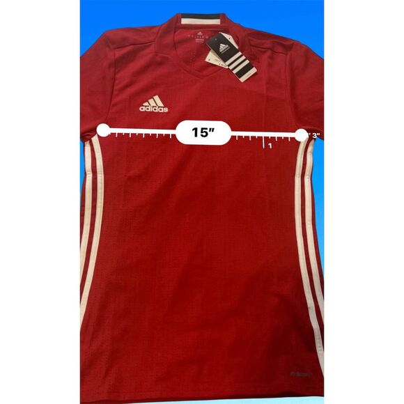 Adidas Condivo 16 Soccer Jersey Men's S Red/White ClimaCool Short Sleeve NWT - Picture 6 of 11